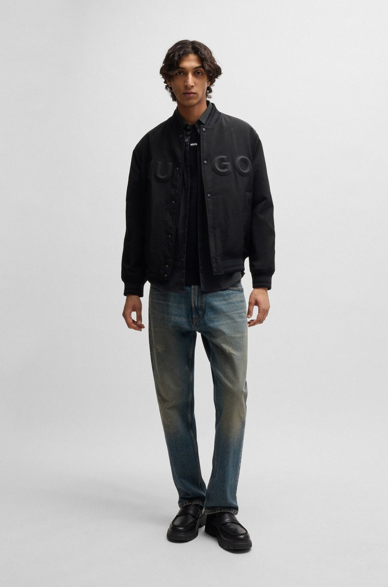 HUGO SLIM-FIT SHIRT IN STRETCH-COTTON CANVAS outlook