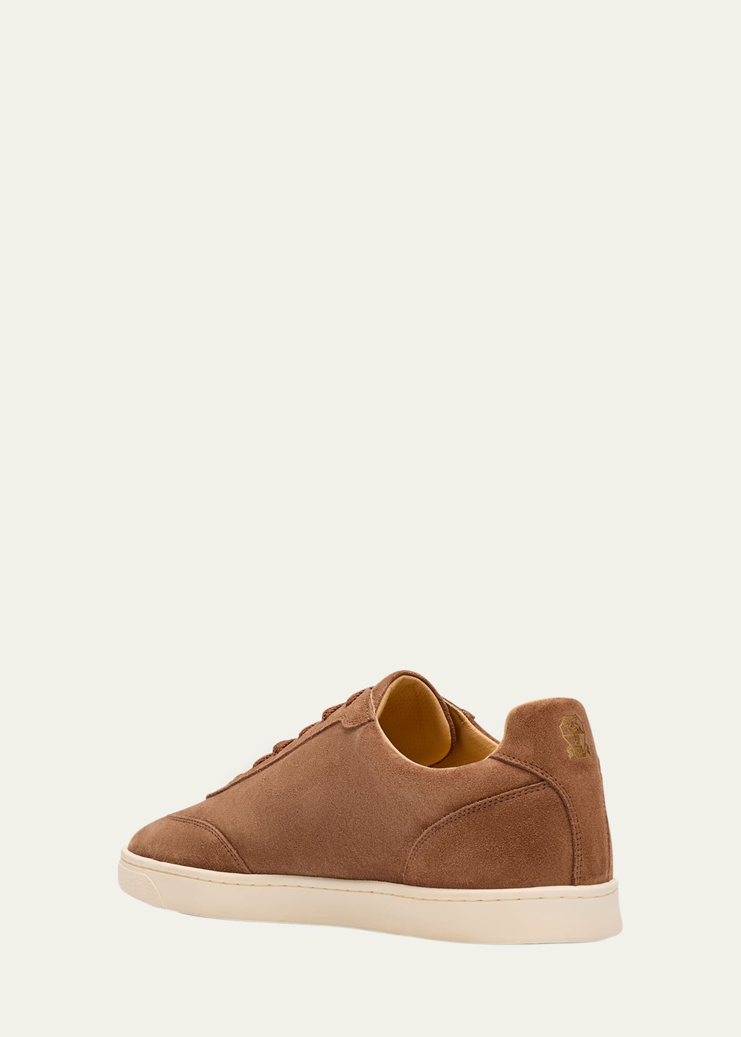 Men's Suede T-Toe Low-Top Sneakers - 4