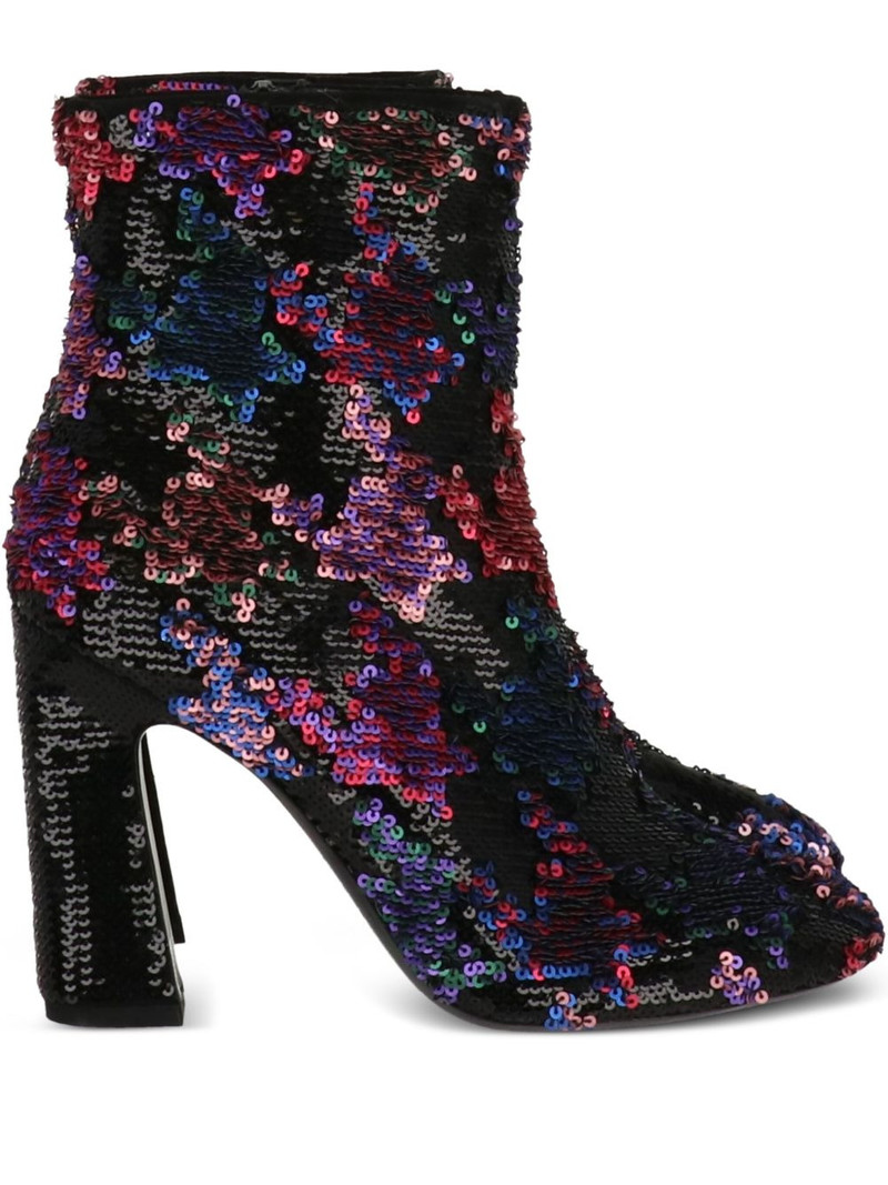 100mm sequin floral boots 1
