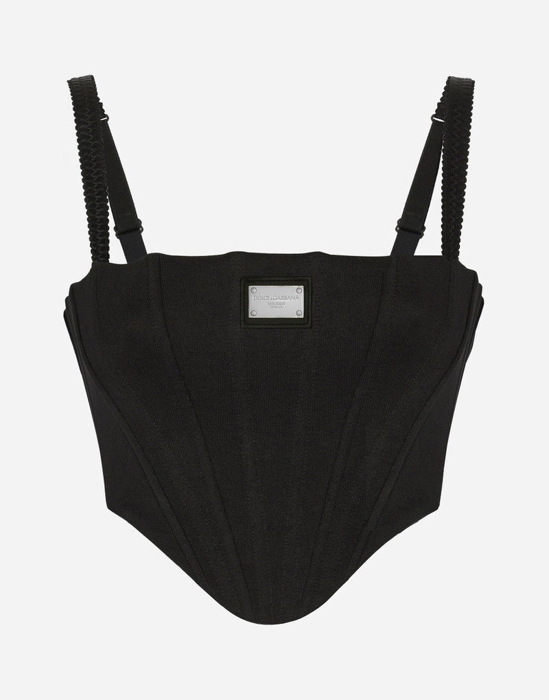 Jersey top with straps and the Dolce&Gabbana tag 1