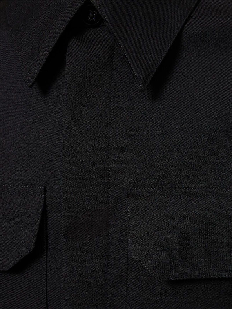 Fine wool gabardine shirt - 2