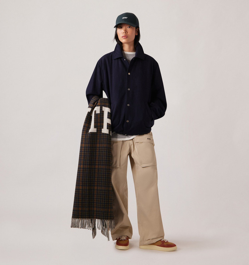 UNISEX CHECKED BLANKET WITH MAXI LOGO 4