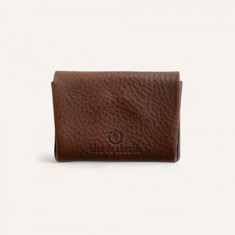 Bleu de Chauffe TALBIN SHOEMAKER PURSE  -  AMBER BROWN outlook