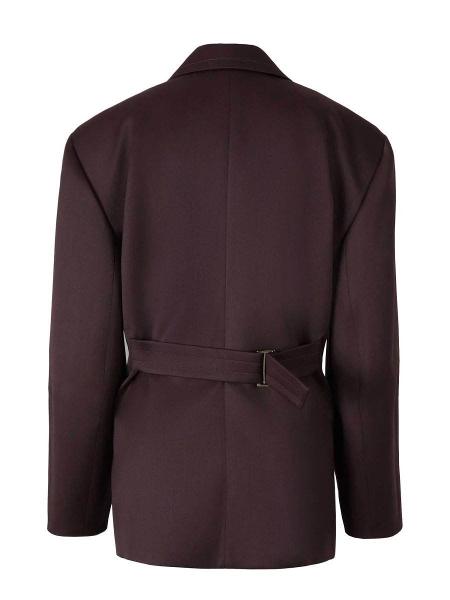 STRAIGHT WOOL BLAZER - 2