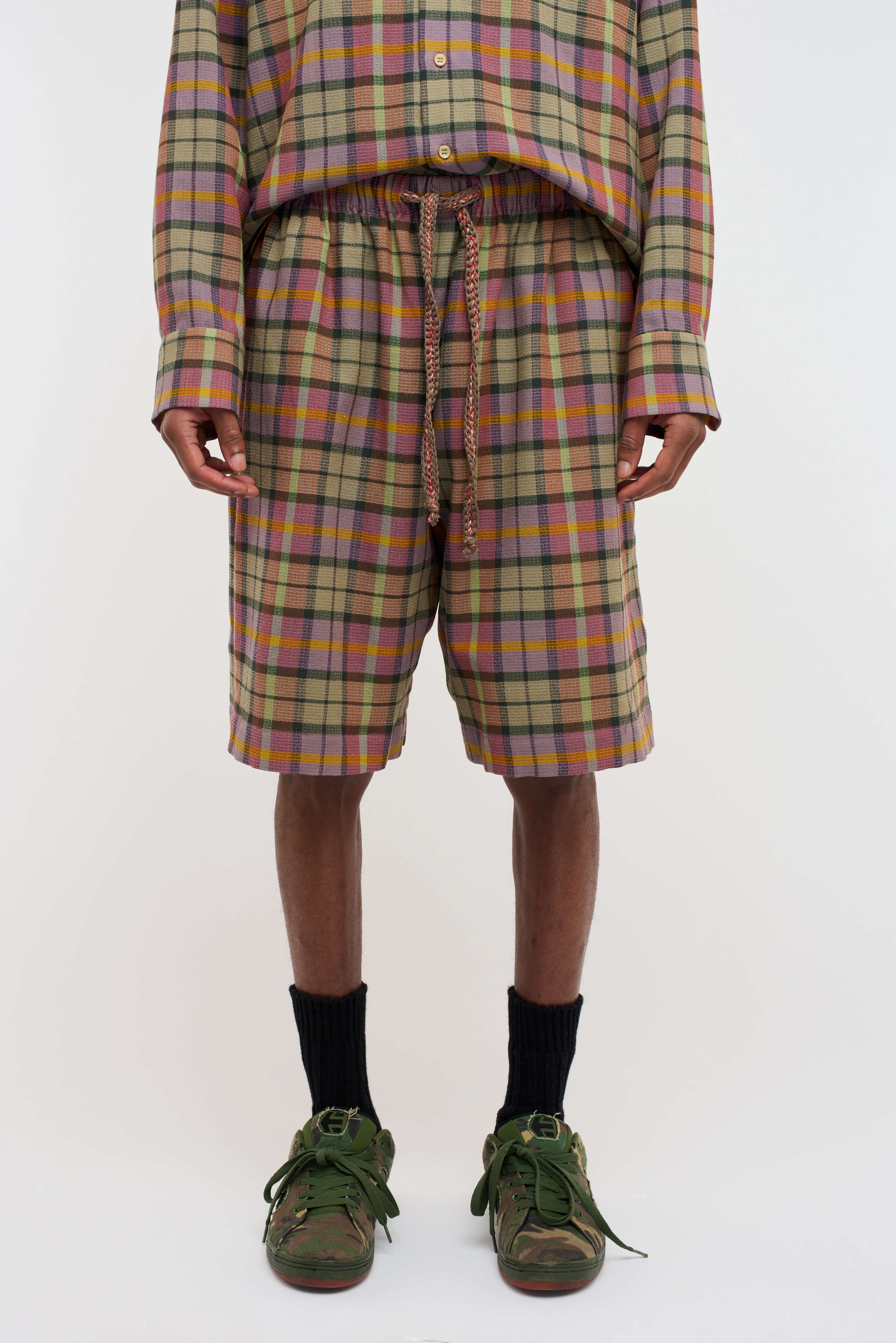 BURNOUT PLAID RAVER SHORT - 3