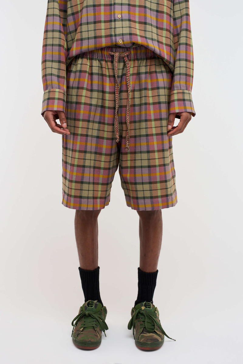 BURNOUT PLAID RAVER SHORT 3