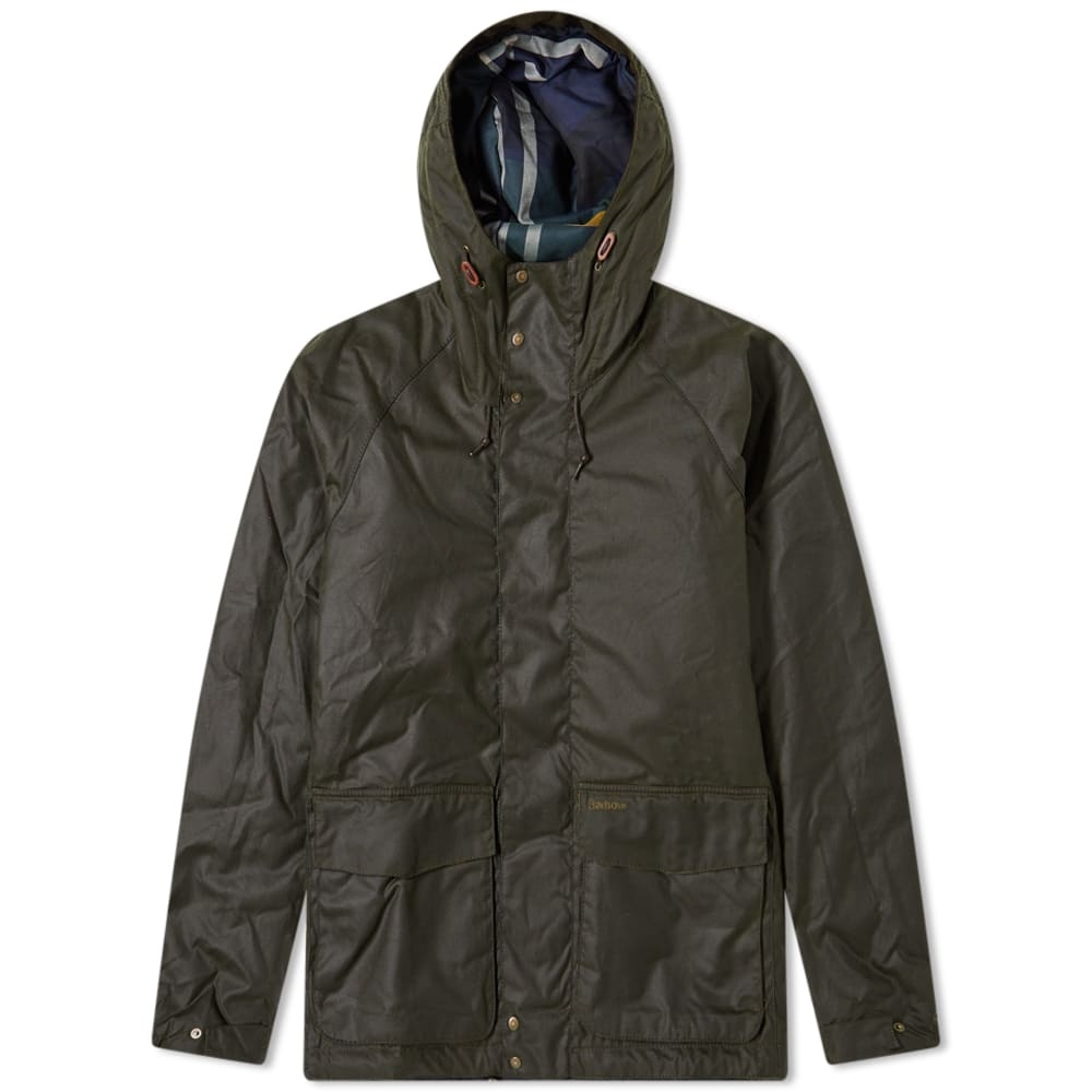 Barbour Grendle Hooded Wax Jacket - 1