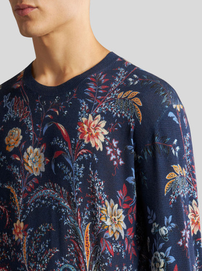 Etro FLORAL PAISLEY SILK AND CASHMERE SWEATER outlook