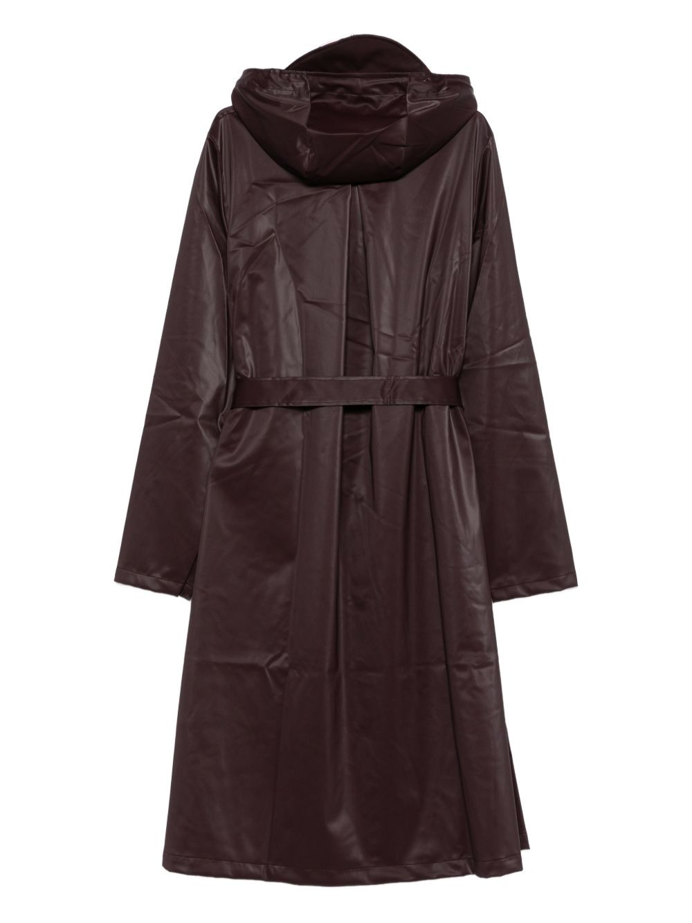 hooded belted jacket - 2