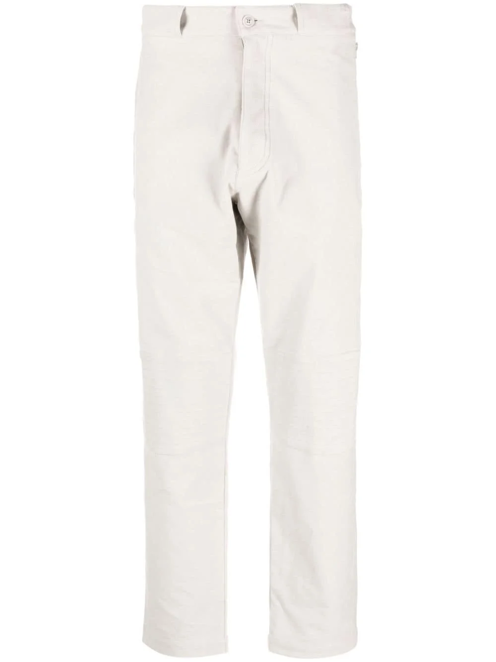 logo-patch straight-leg trousers - 1
