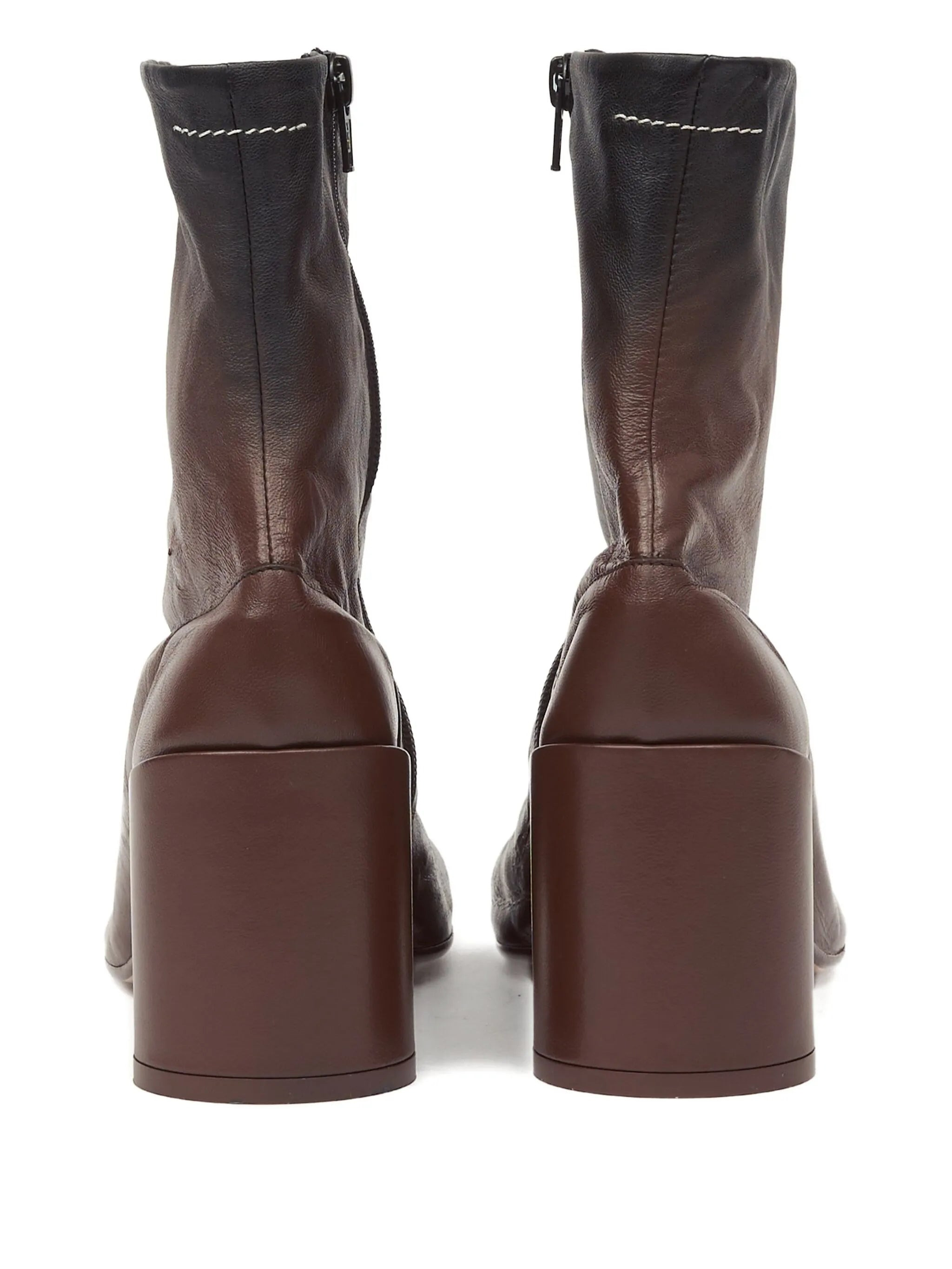 Mm6 Maison Margiela 90mm Leather Ankle Boots - 4