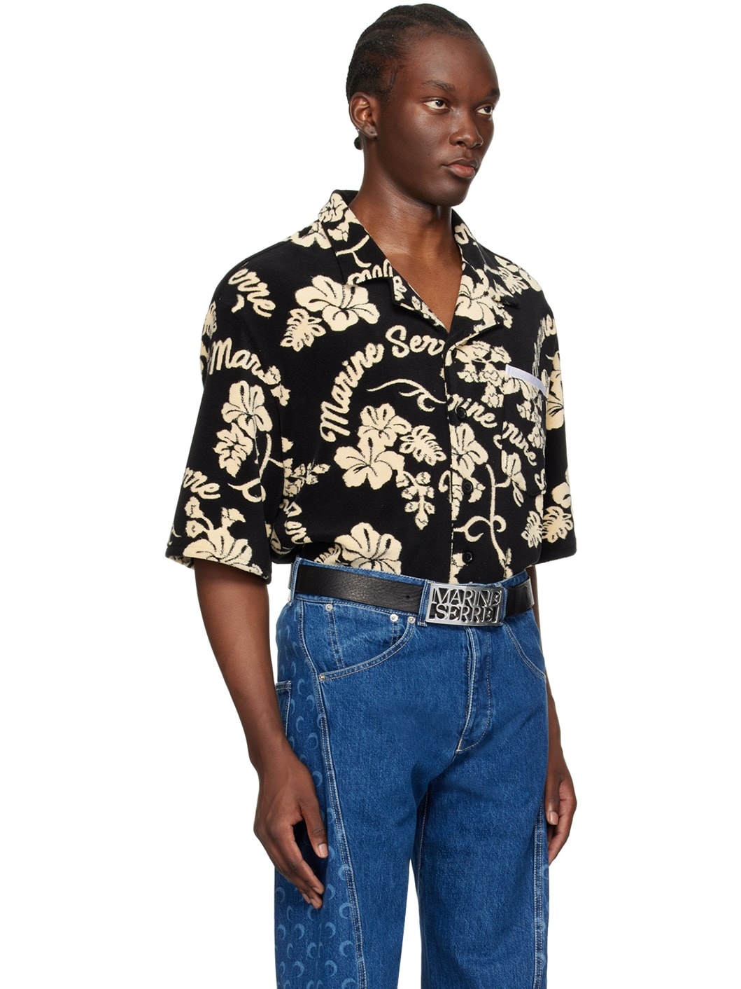 Black Jacquard Shirt - 2