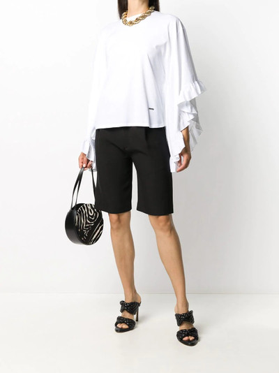 DSQUARED2 asymmetric flared sleeve top outlook