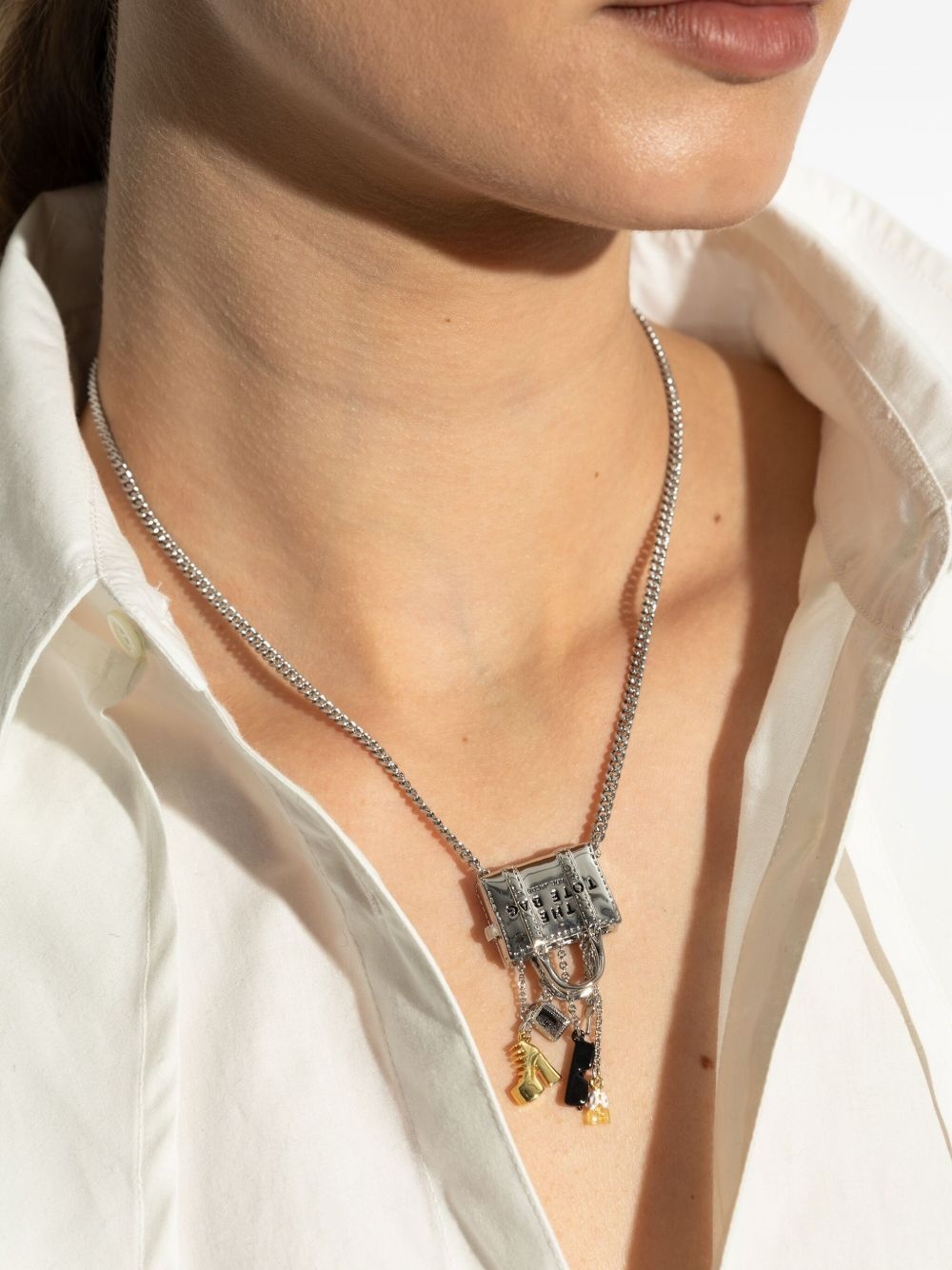 chain-link pendant necklace - 2