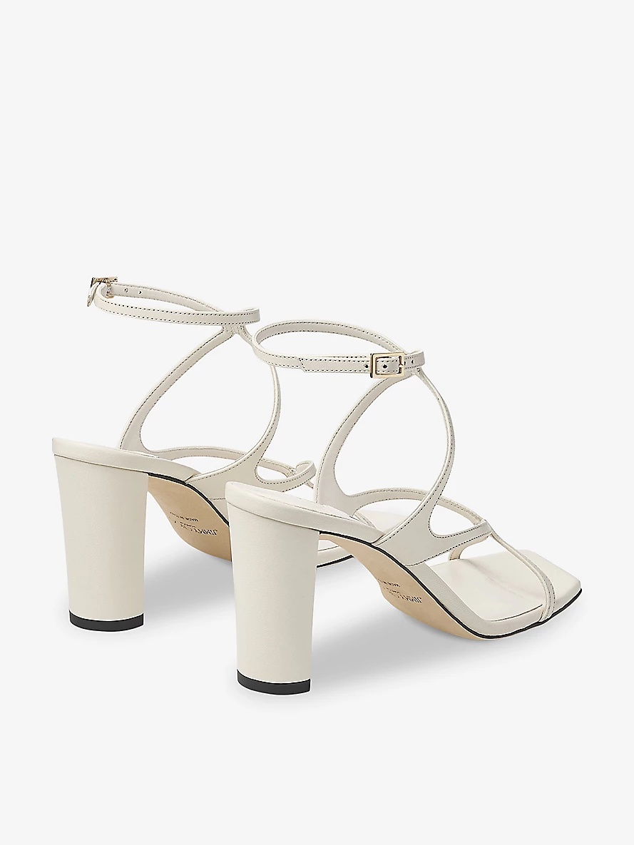 Azie 85 leather heeled sandals - 4