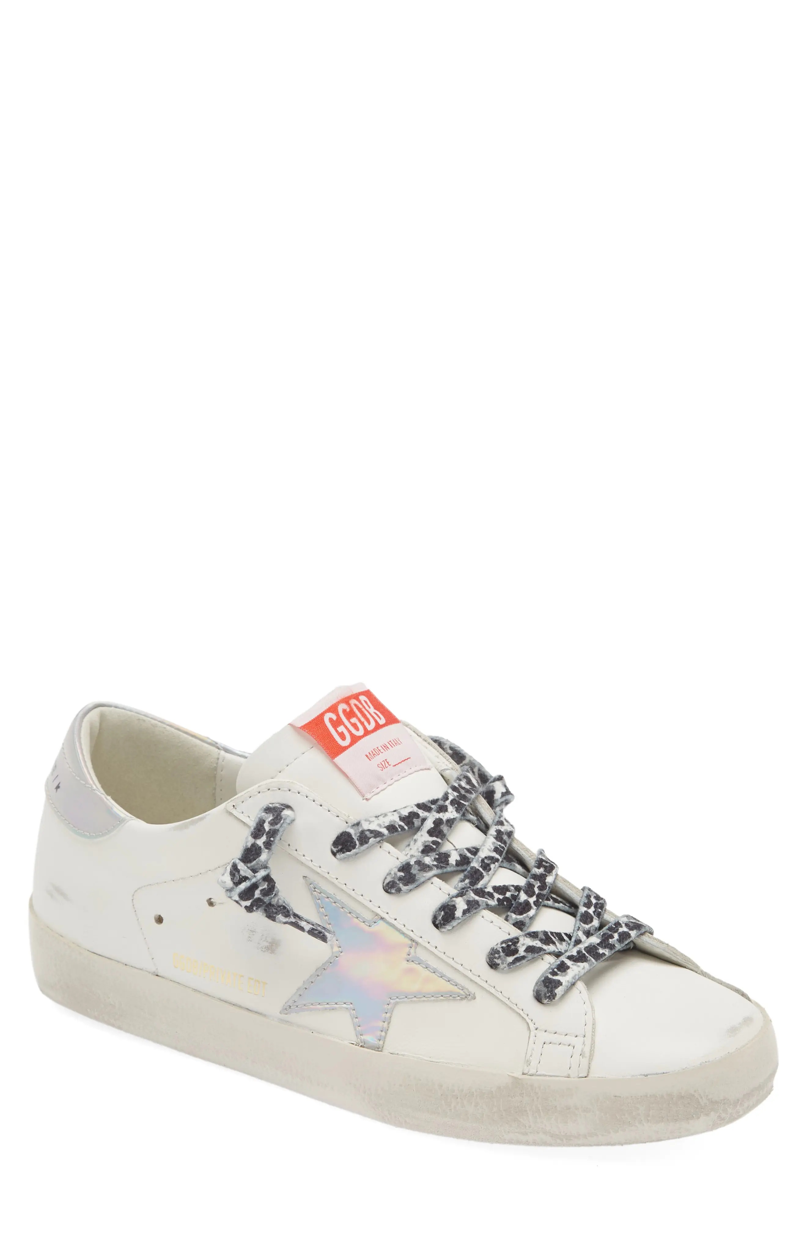 Super-Star Sneaker in Optic White/Silver - 1