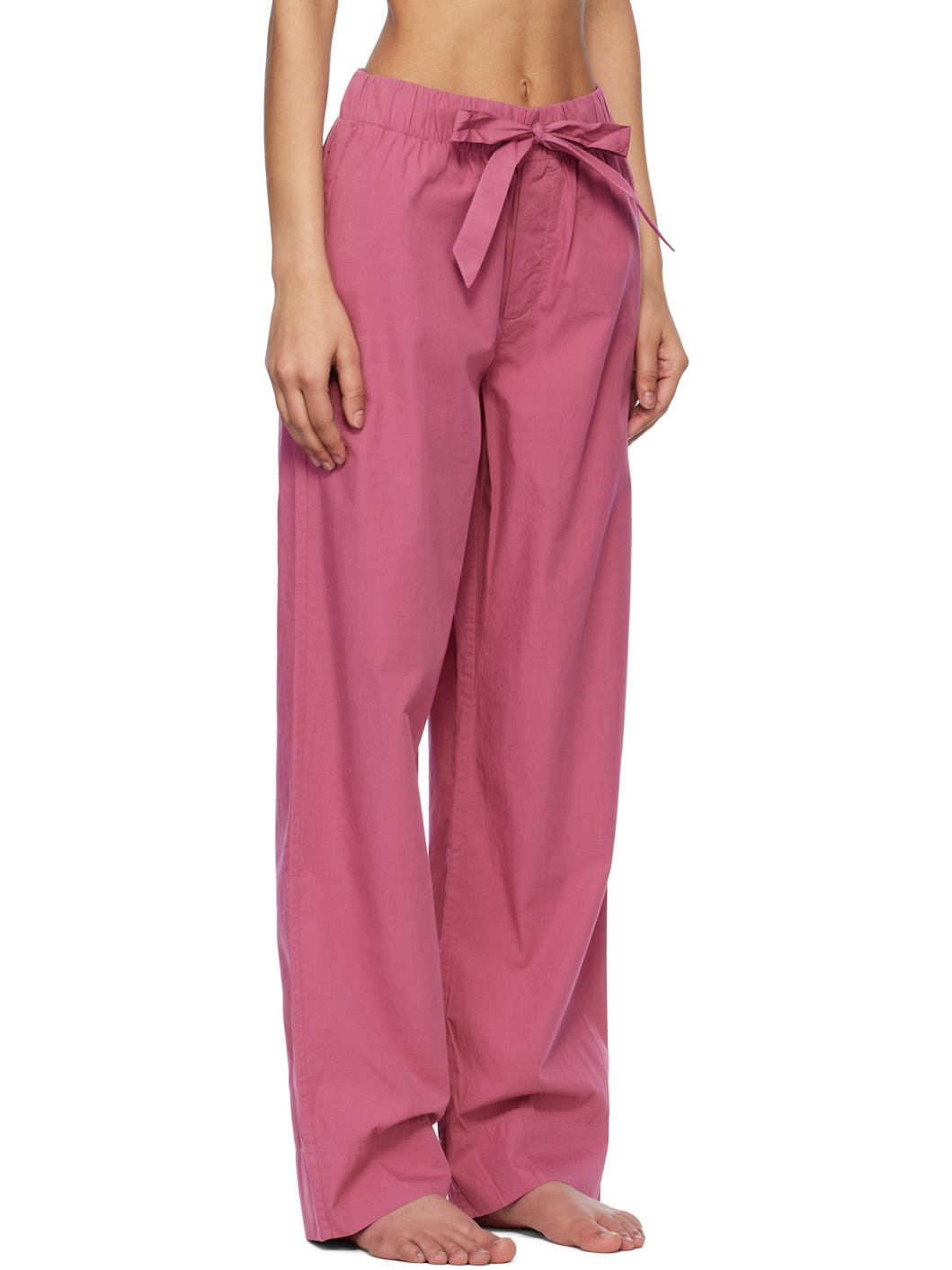 Pink Poplin Pyjama Pants - 2