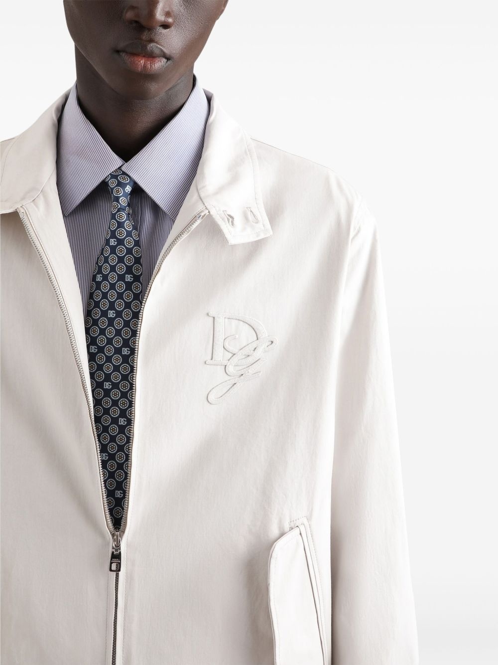logo-appliqué jacket - 5