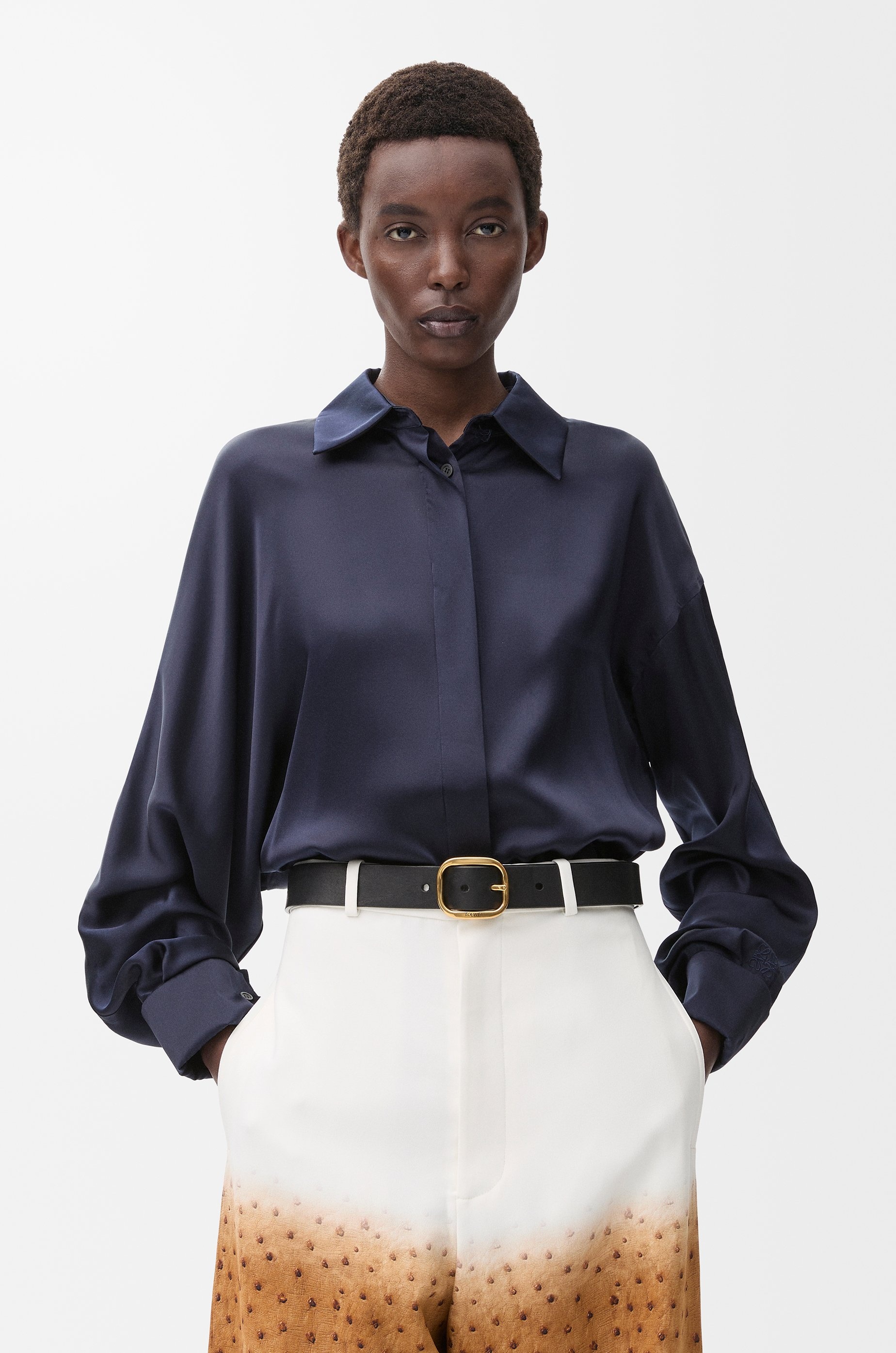Rounded soft belt in calfskin - 2