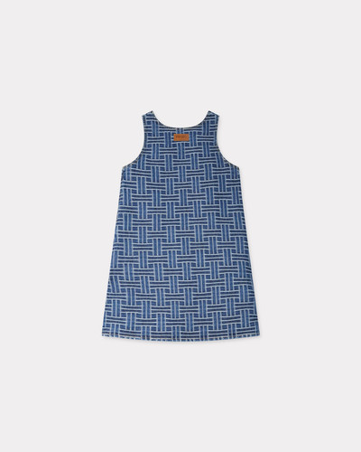 KENZO 'KENZO Weave' dress in japanese denim outlook