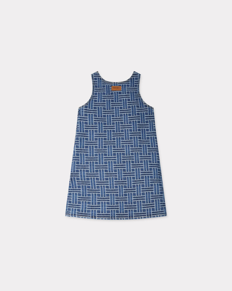 KENZO 'KENZO Weave' dress in japanese denim outlook