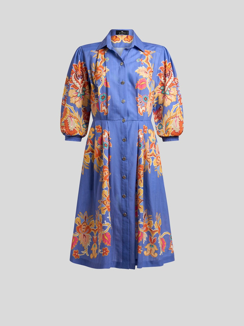 PRINTED COTTON SHIRT DRESS 1