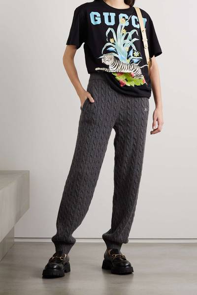 GUCCI Chinese New Year printed cotton-jersey T-shirt outlook