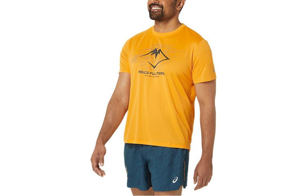 ASICS Fujitrail Logo T-shirt 'Yellow' 2011C981-800 - 3