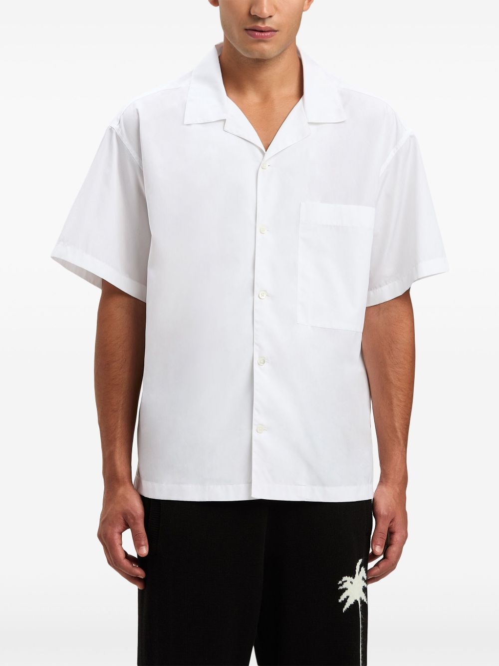 curved-logo classic shirt - 3