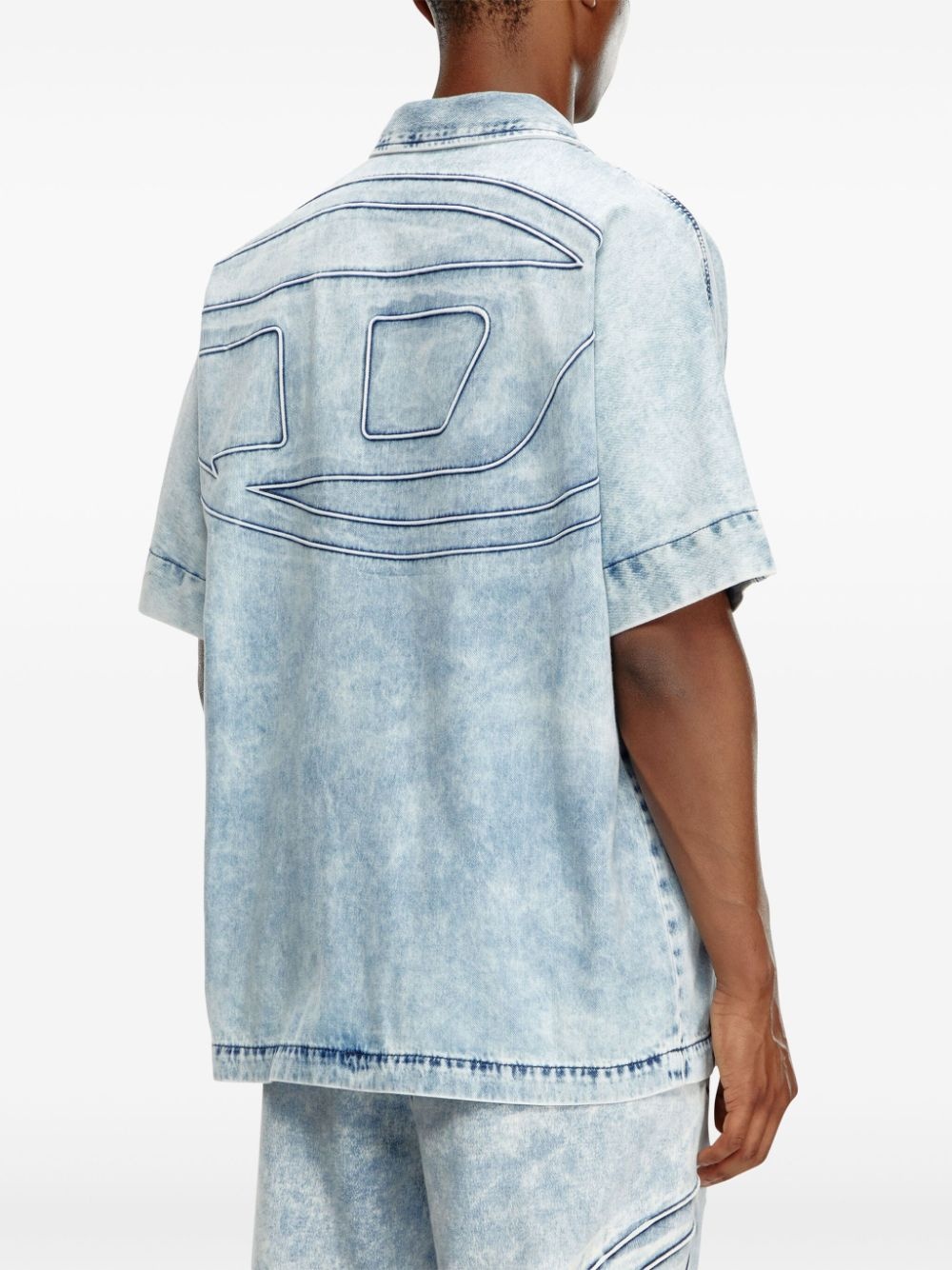 Diesel D-Nabil-S short-sleeved denim shirt | farfetch