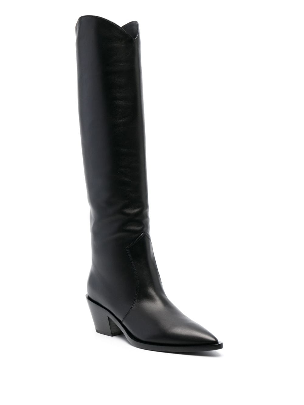 leather knee boots - 2