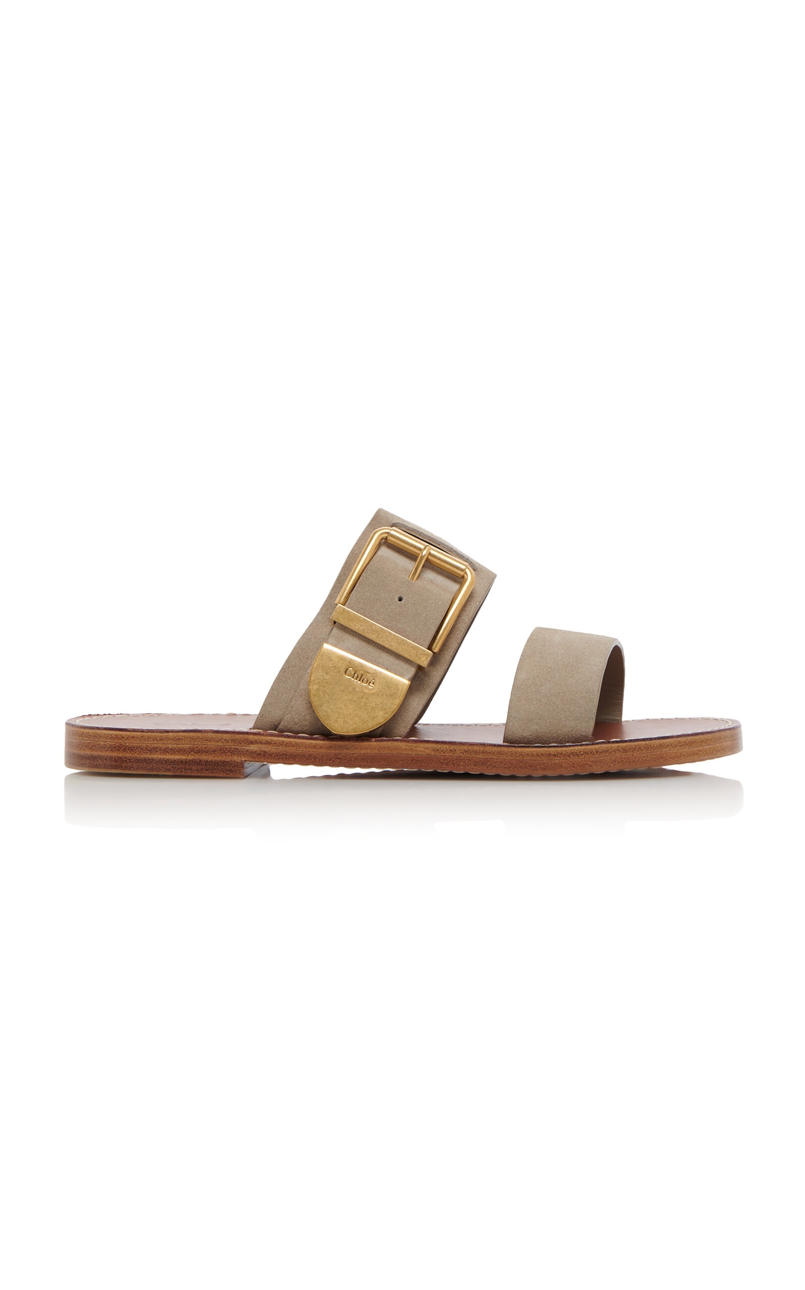 Rebecca Leather Slides neutral - 1