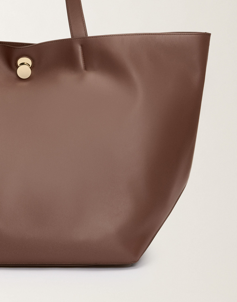 Eclissi smooth nappa leather tote bag 4