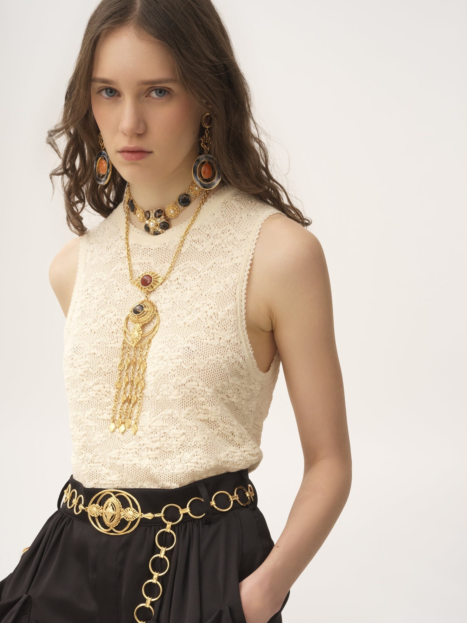 TWIN SET IN COTTON-SILK KNIT - 7