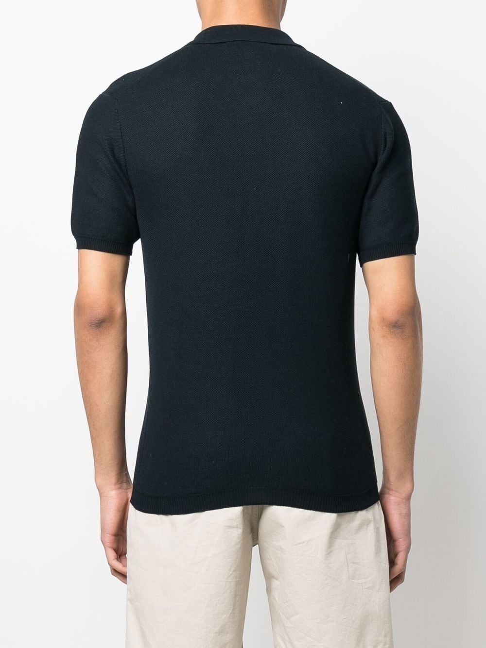 button-placket detail polo shirt - 4
