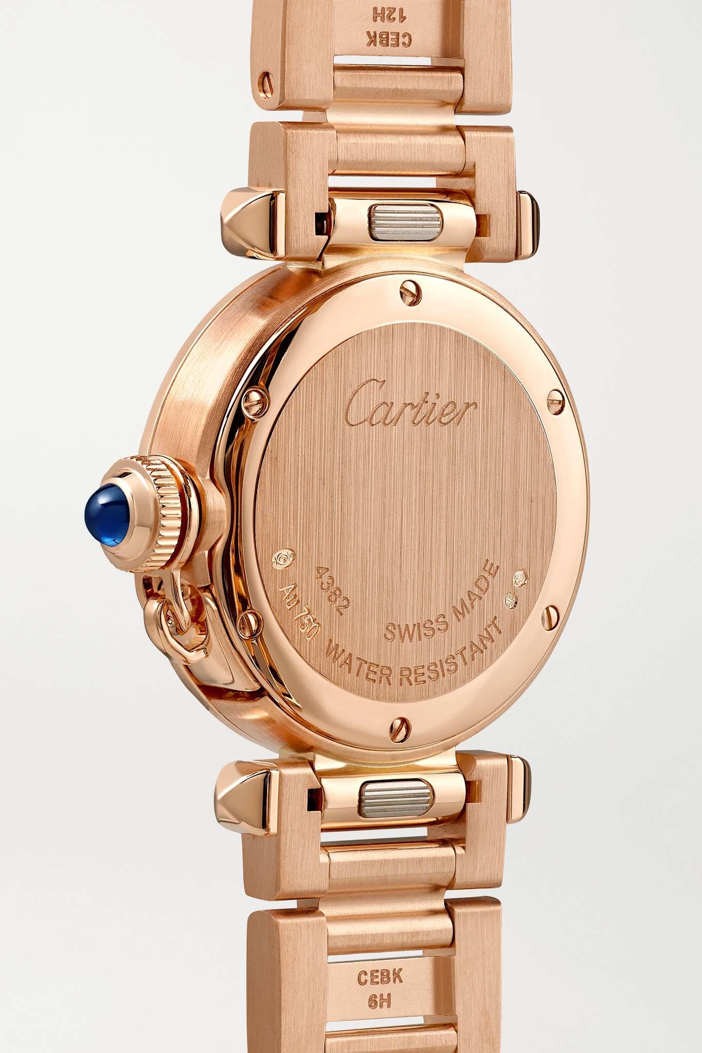 Pasha de Cartier 30mm 18-karat rose gold and diamond watch - 4