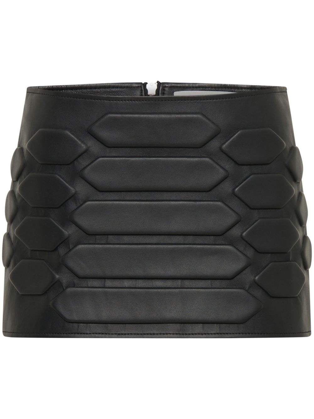 Reptile leather miniskirt - 1