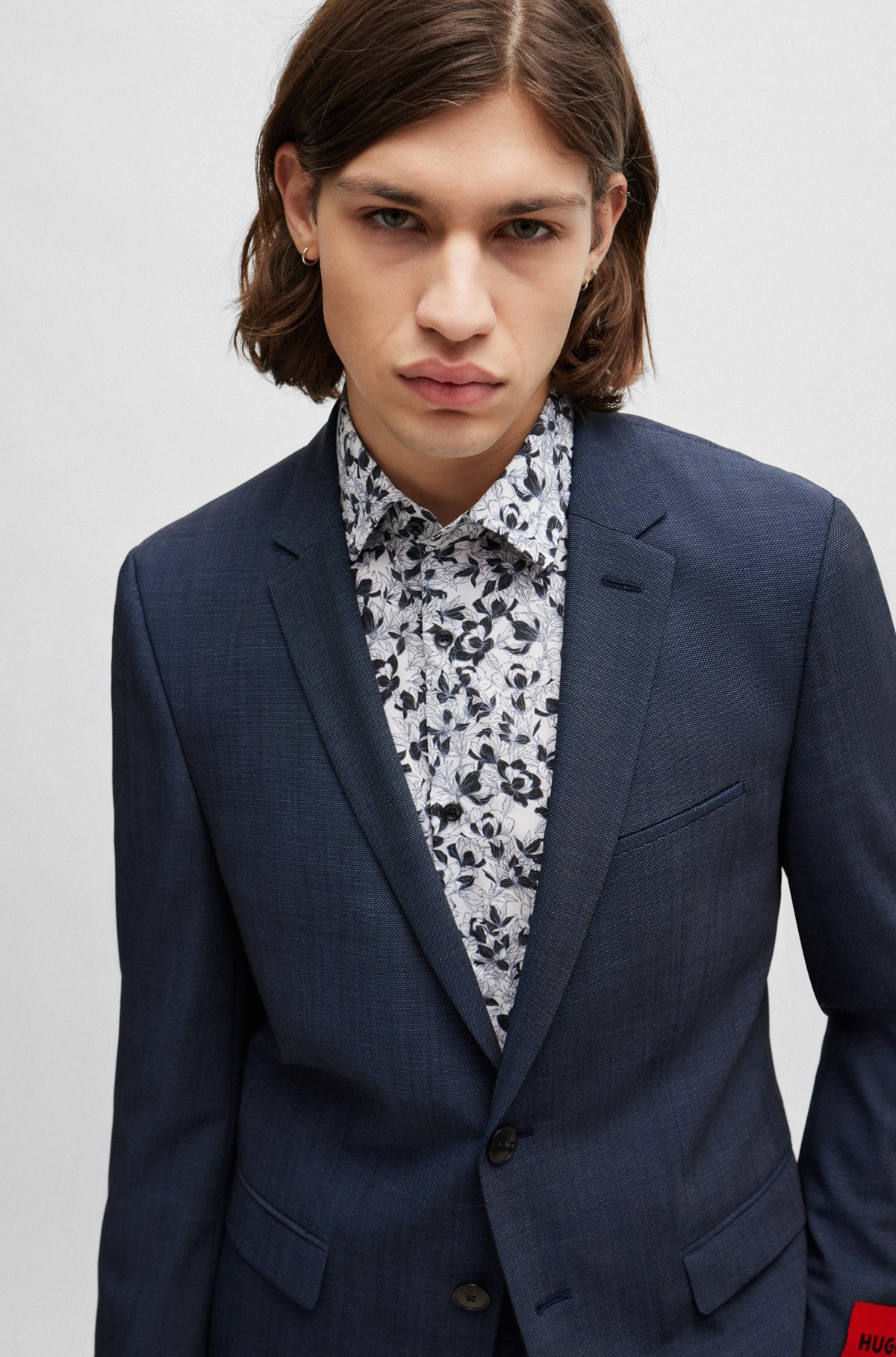 EXTRA-SLIM-FIT JACKET IN STRETCH TWILL - 5