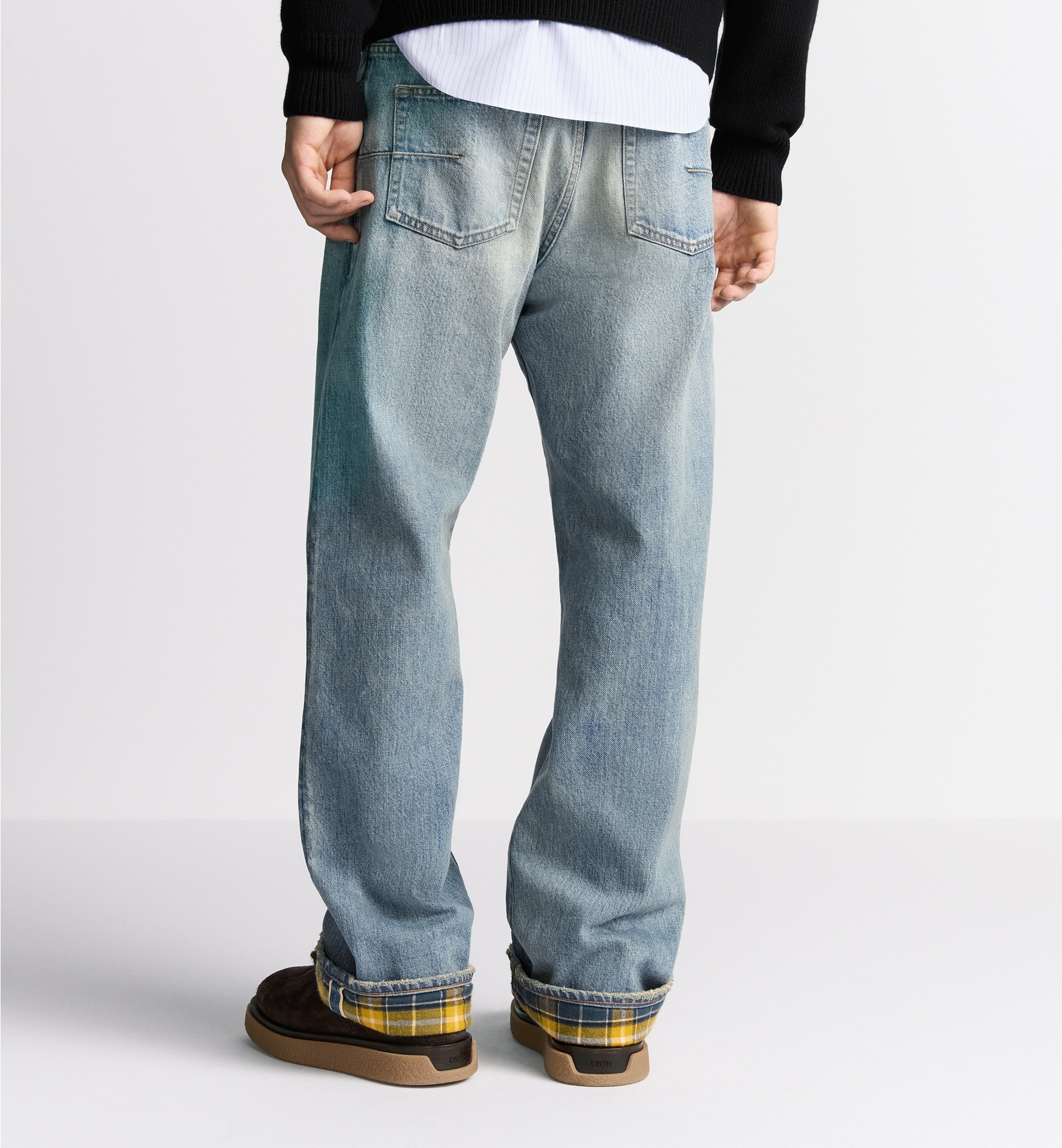 Heritage Jeans with Checkered Interior - 4