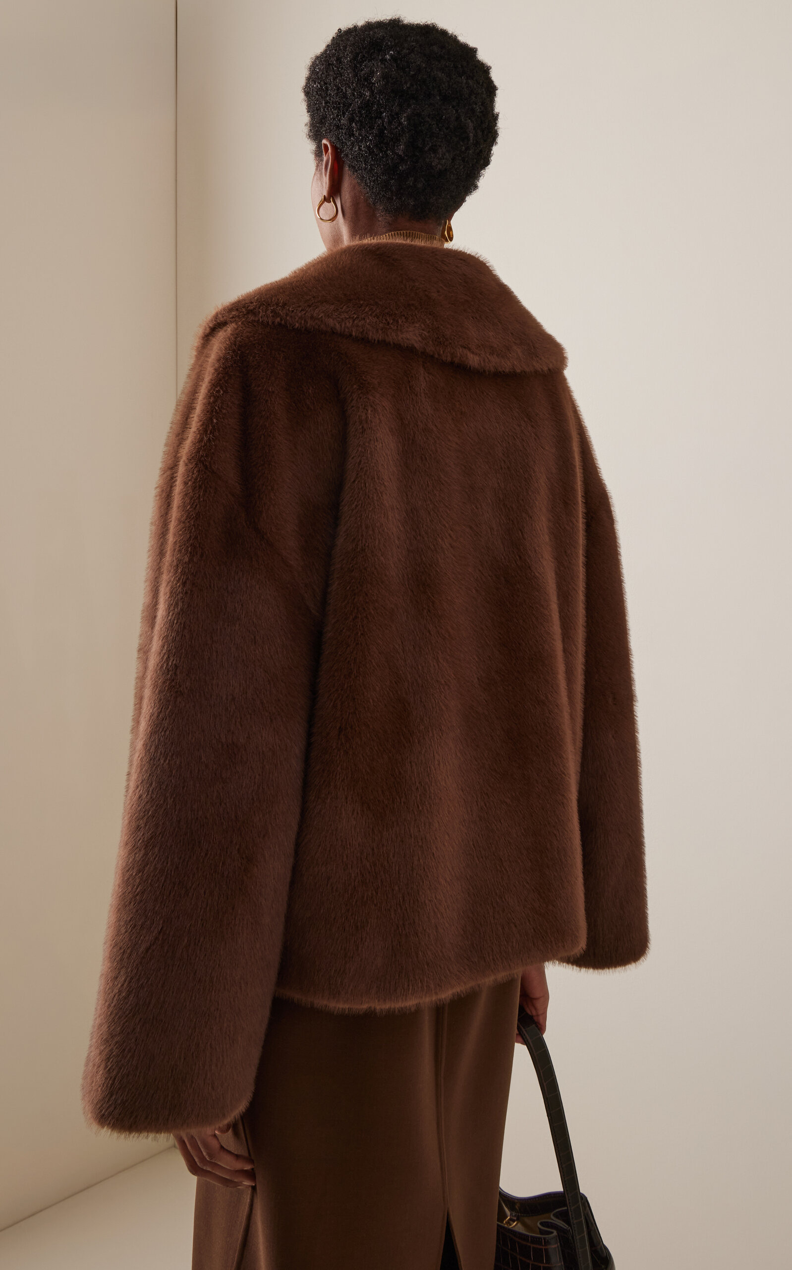 Jacquie Fauc Fur Coat brown - 4