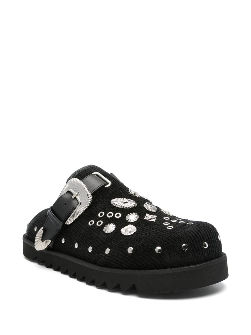 TOGA VIRILIS Eyelet Metal sabot loafers outlook