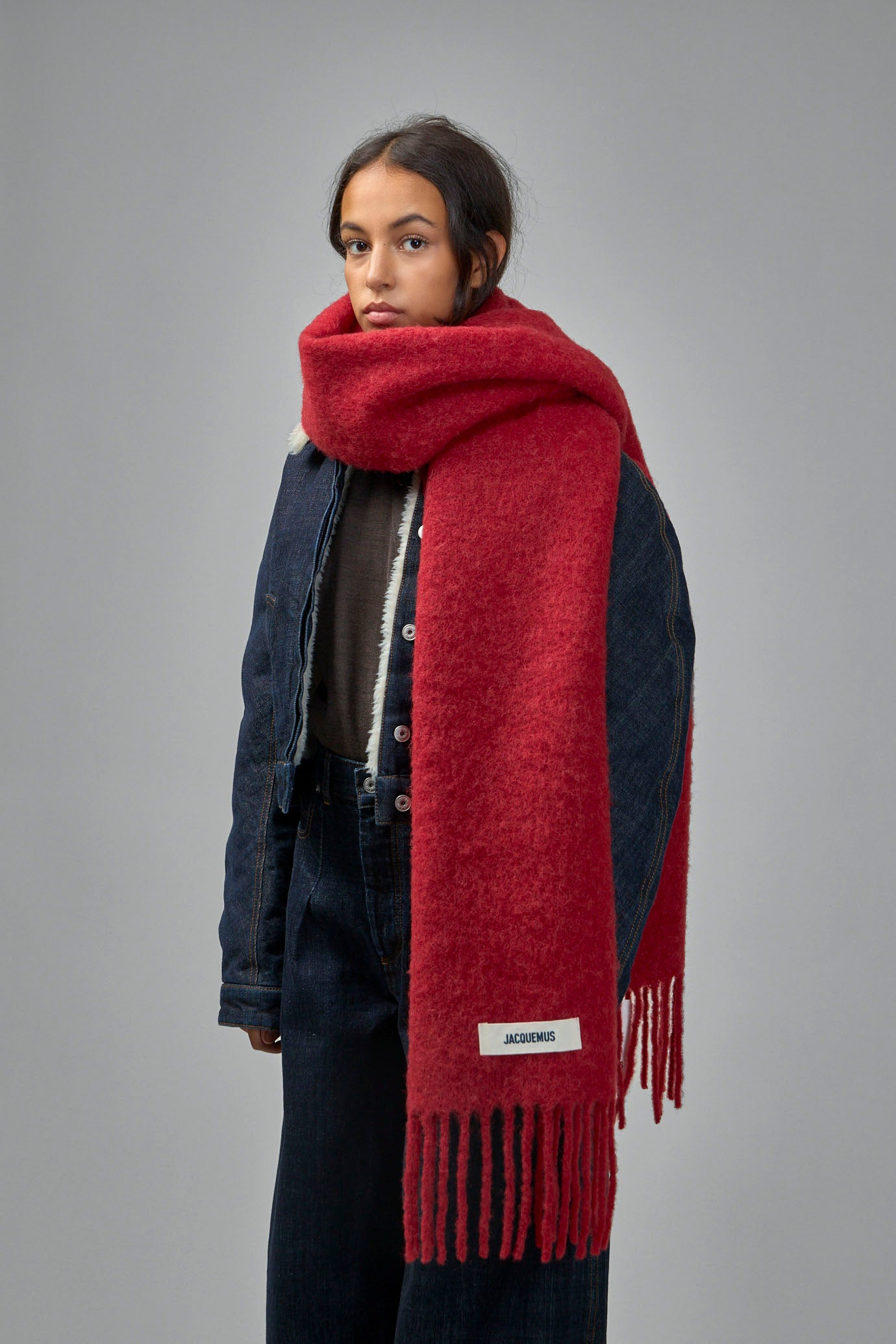 Long Mohair Alpaca Scarf - 4