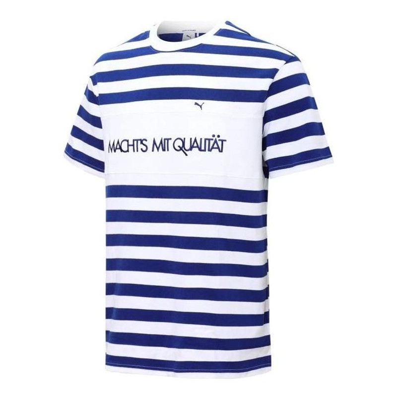 PUMA MMQ Striped T-Shirt 'Blue' 537510-12 - 1