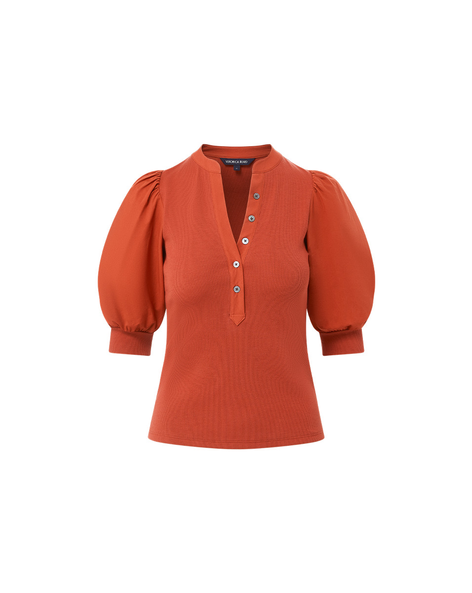 CORALEE PUFF-SLEEVE TOP - 1
