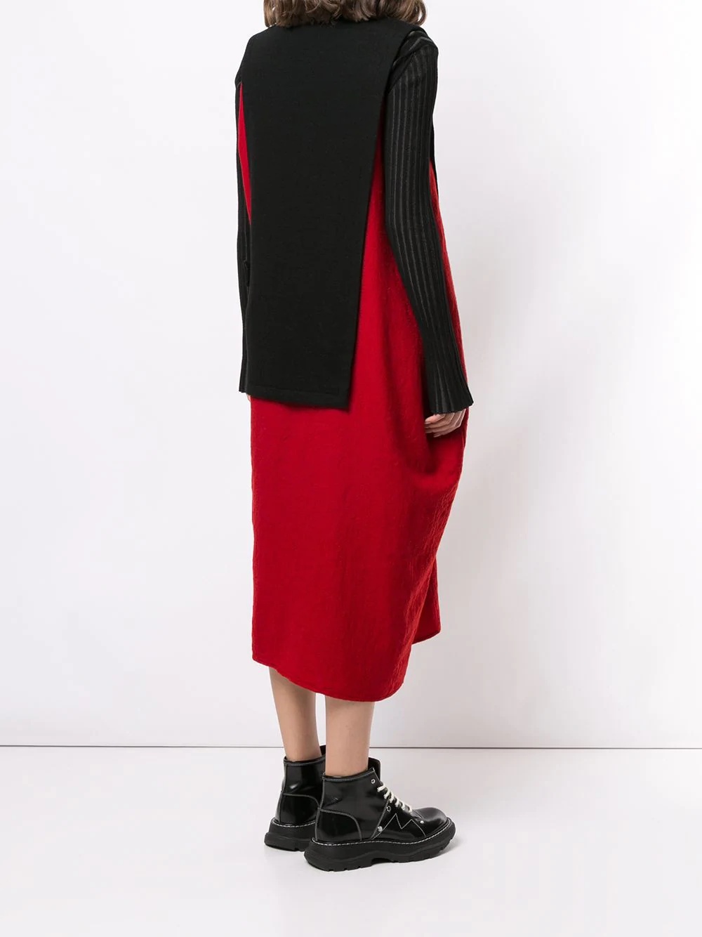 layered roll neck dress - 4