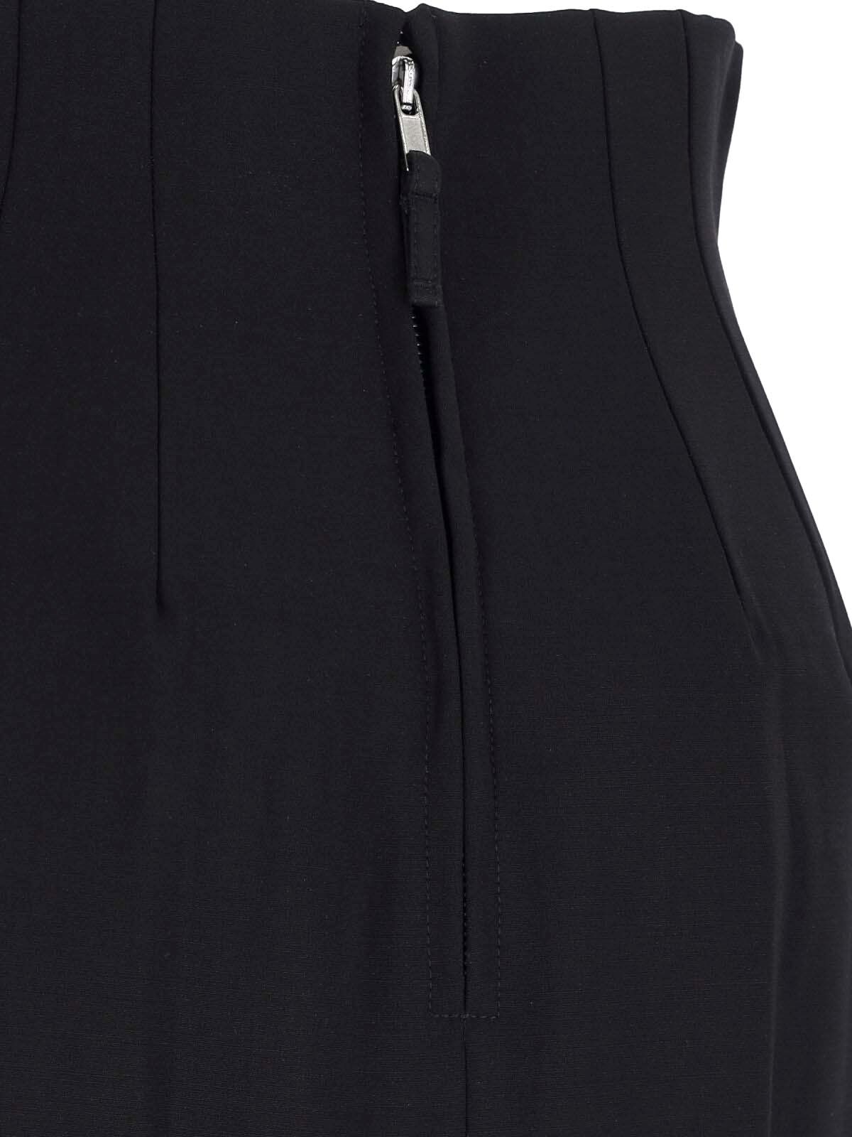 WOOL BLEND MAXI SKIRT - 4