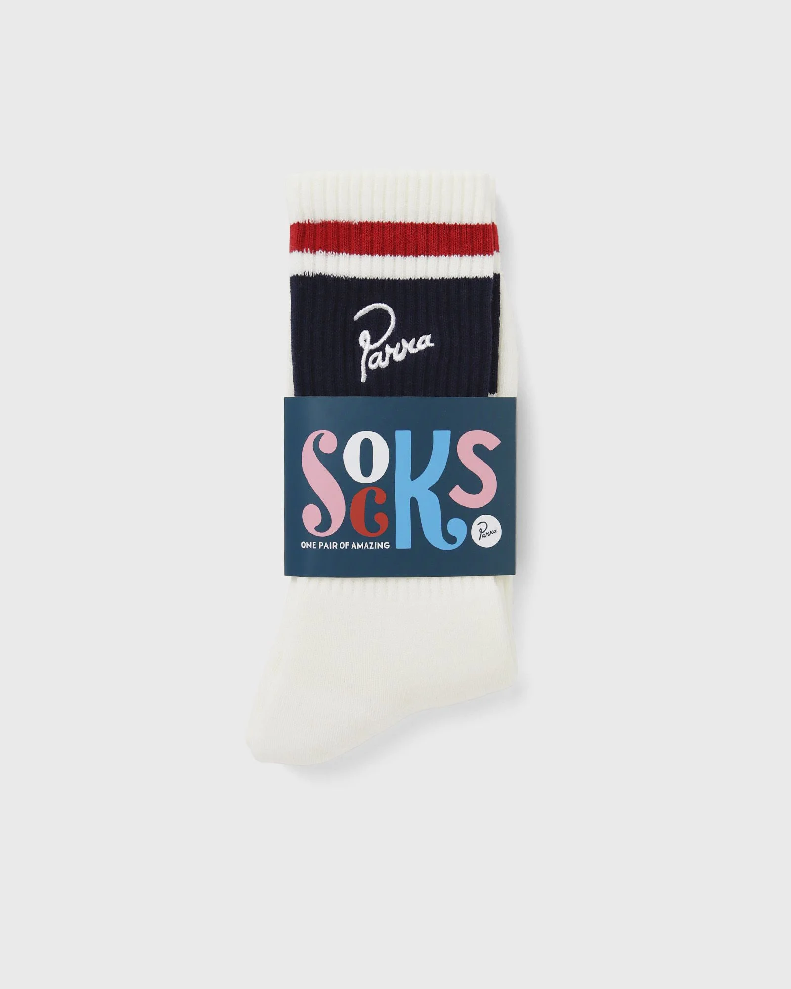 SIGNATURE STRIPED CREW SOCKS - 1