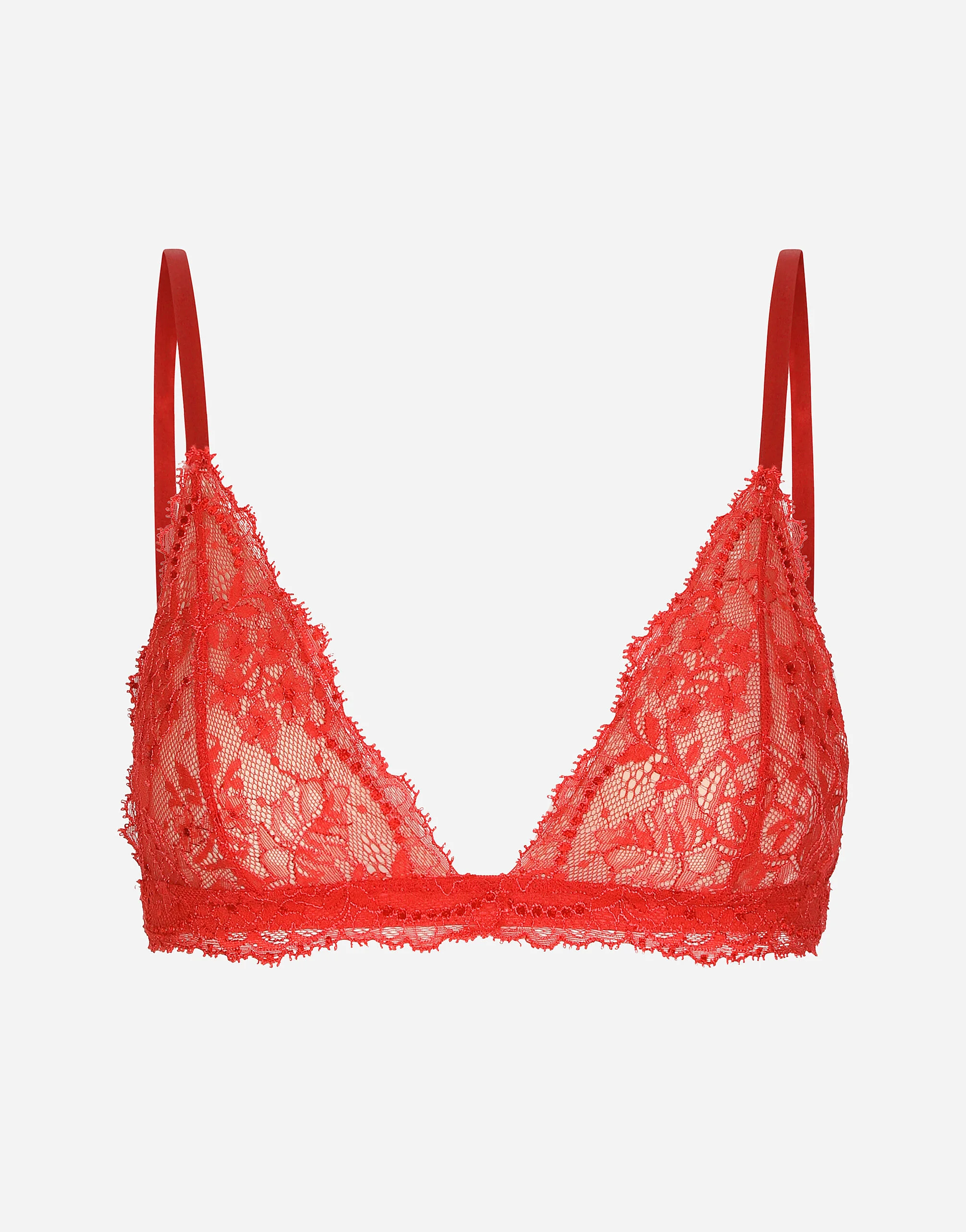 Chantilly lace triangle bra - 1