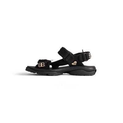 BALENCIAGA Men's Tourist Sandal With Pins in Black outlook