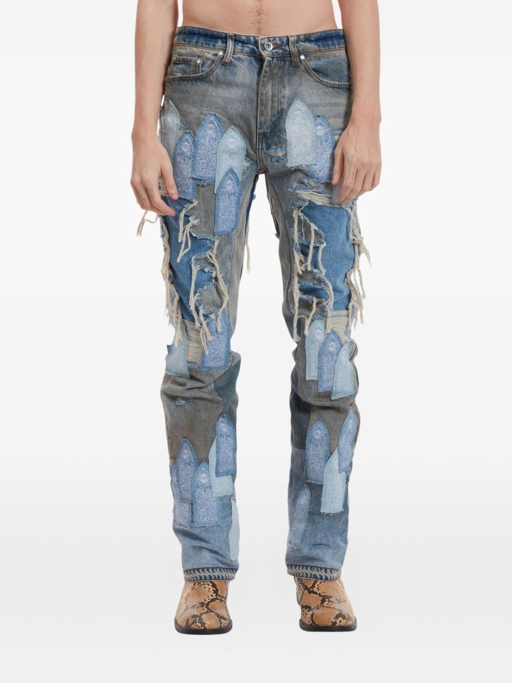 Patched Arch jeans - 2